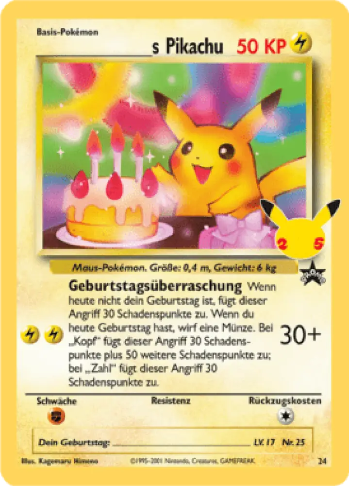 Celebrations _____s Pikachu 024 Deutsch - Sammelkarten