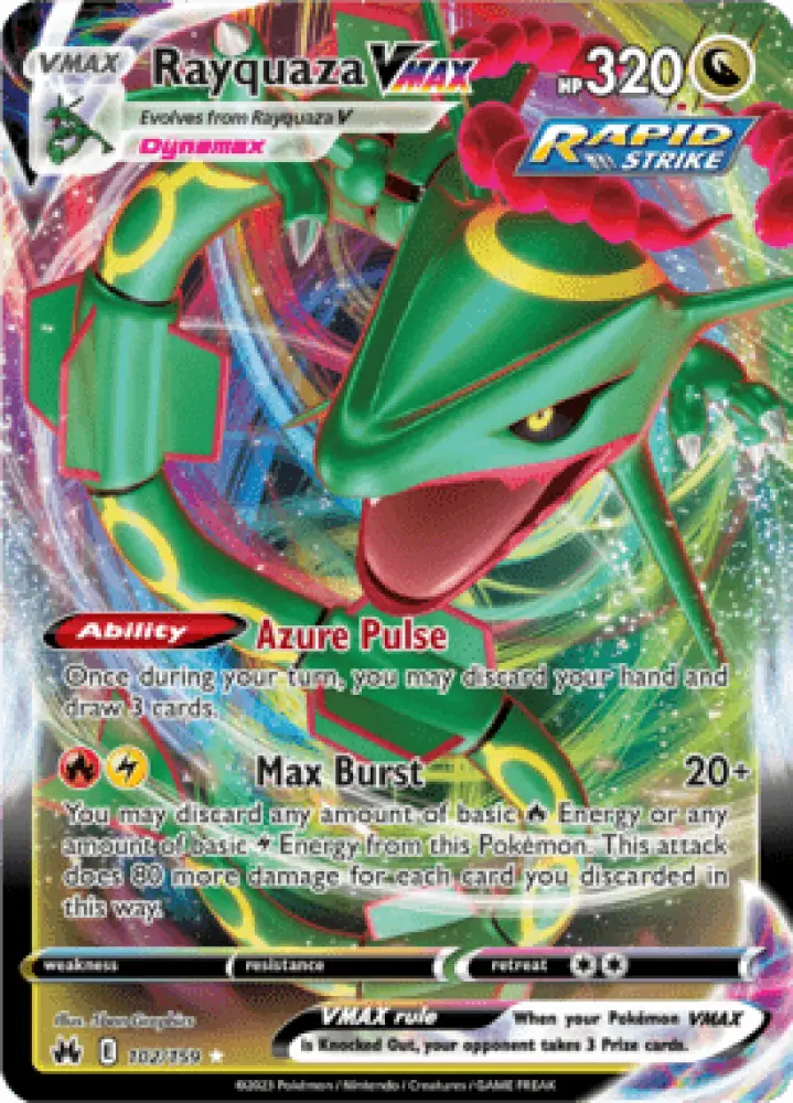 Crown Zenith Rayquaza VMAX 102/159 Englisch - Sammelkarten