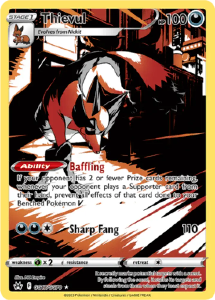 Crown Zenith Thievul GG17/GG70 Englisch - Sammelkarten