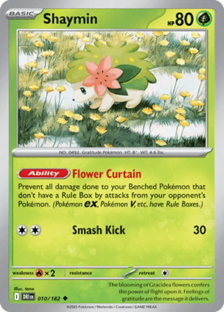 Destined Rivals Shaymin 010/182 Englisch - Sammelkarten