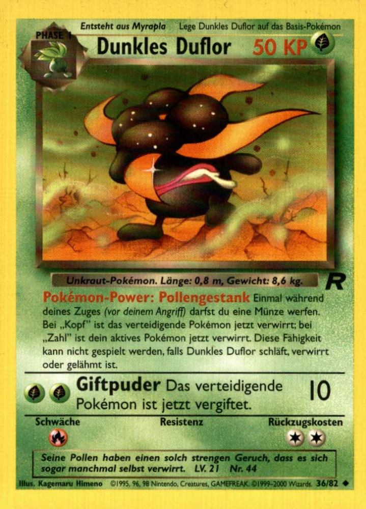 Team Rocket Dunkles Duflor 036/082 Deutsch