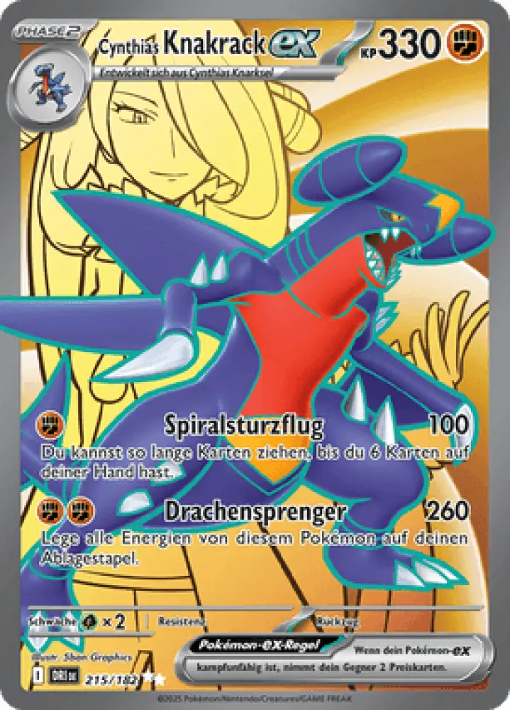 Ewige Rivalen Cynthias Knakrack-ex 215/182 Deutsch - Sammelkarten
