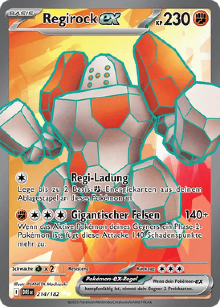 Ewige Rivalen Regirock-ex 214/182 Deutsch - Sammelkarten