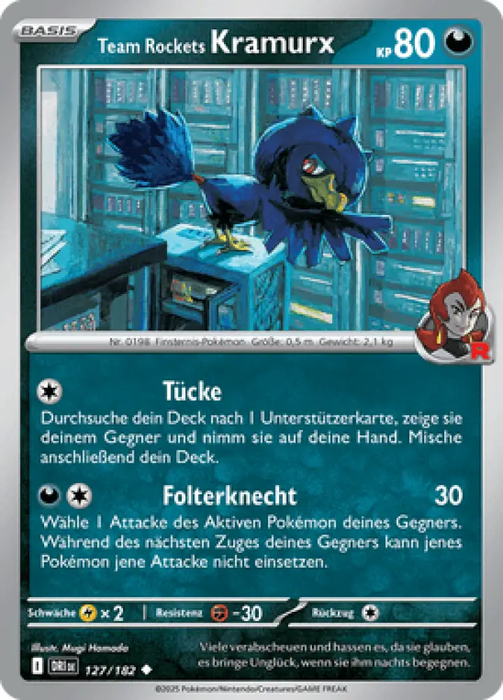 Ewige Rivalen Team Rockets Kramurx 127/182 Deutsch - Sammelkarten