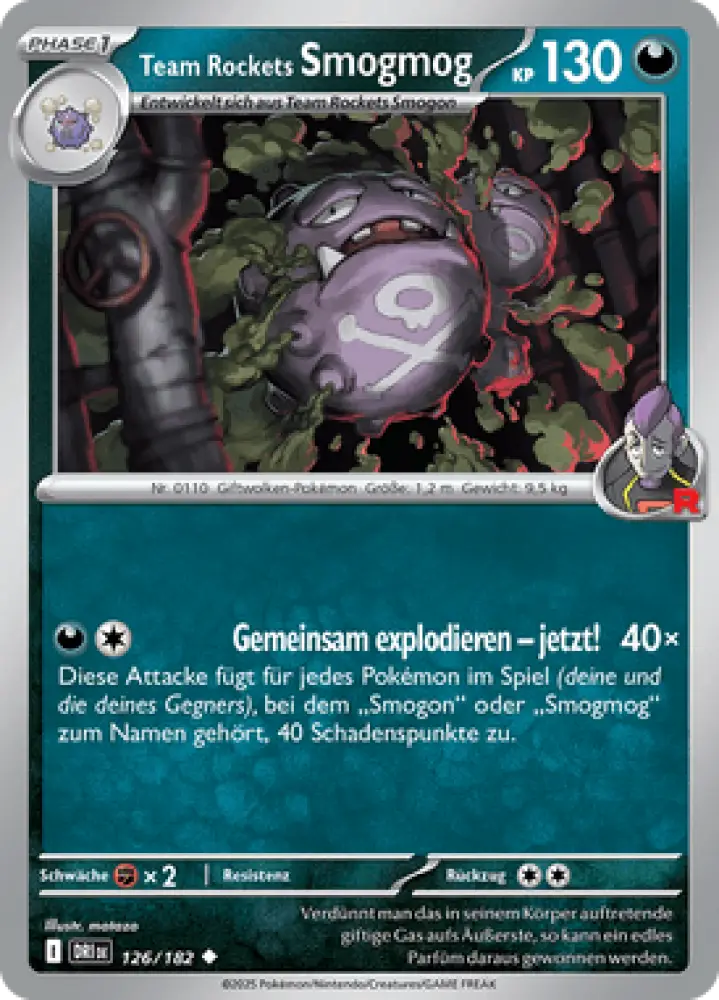 Ewige Rivalen Team Rockets Smogmog 126/182 Deutsch - Sammelkarten
