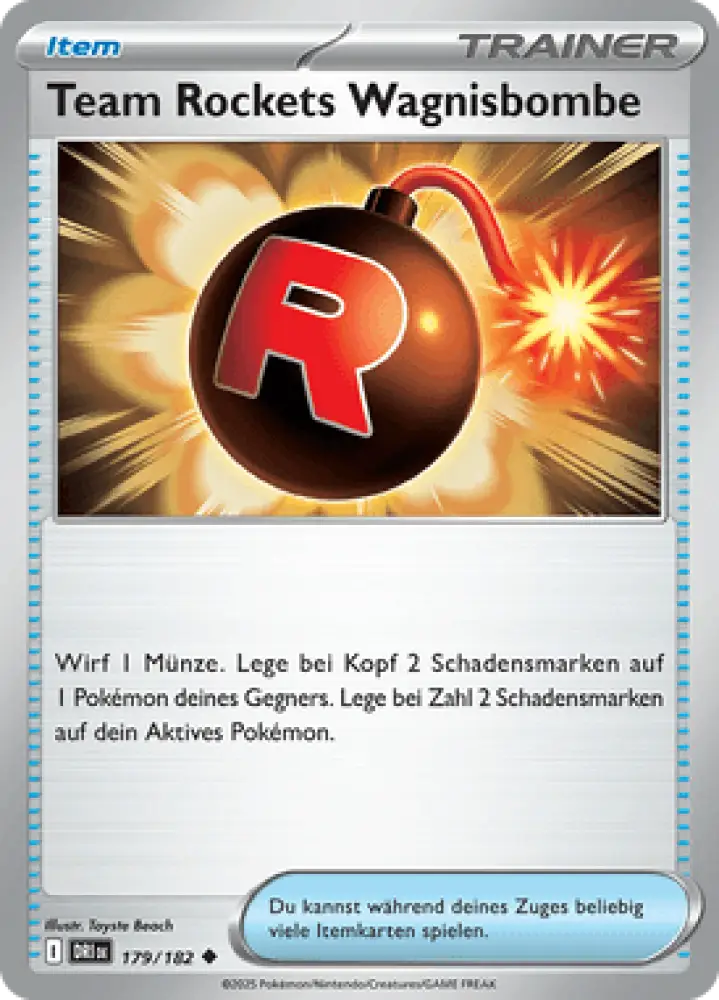 Ewige Rivalen Team Rockets Wagnisbombe 179/182 Deutsch - Sammelkarten