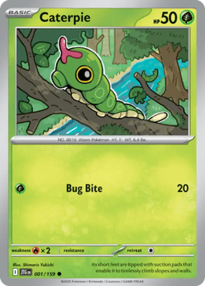 Journey Together Caterpie 001/159 Englisch - Sammelkarten