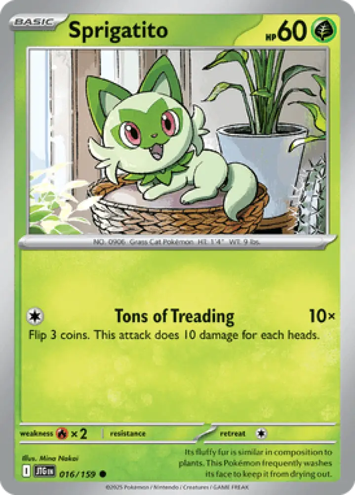 Journey Together Sprigatito 016/159 Englisch - Sammelkarten