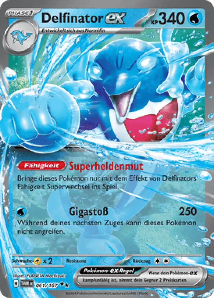 Maskerade im Zwielicht Delfinator-ex 061/167 Deutsch - Sammelkarten