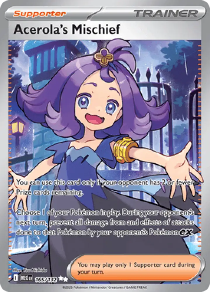 Mega Evolution Acerola’s Mischief 165/132 Englisch - Sammelkarten