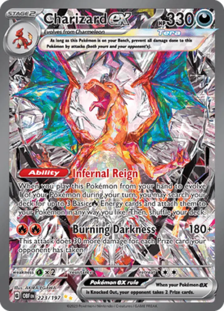 Obsidian Flames Charizard ex 223/197 Englisch - Sammelkarten