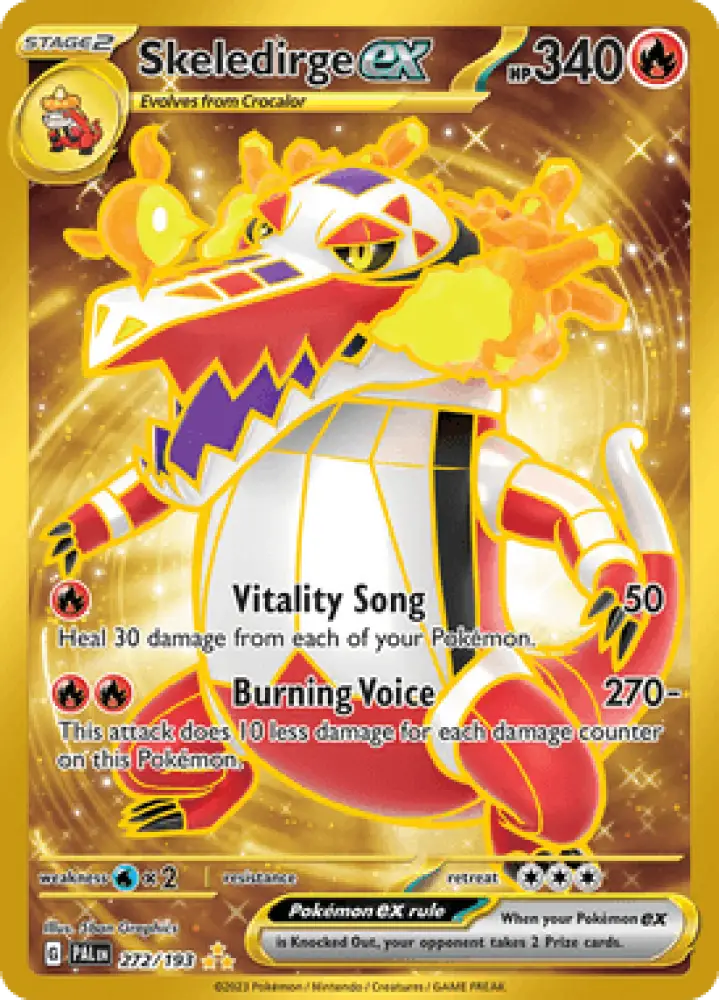 Paldea Evolved Skeledirge ex 272/193 Englisch - Sammelkarten