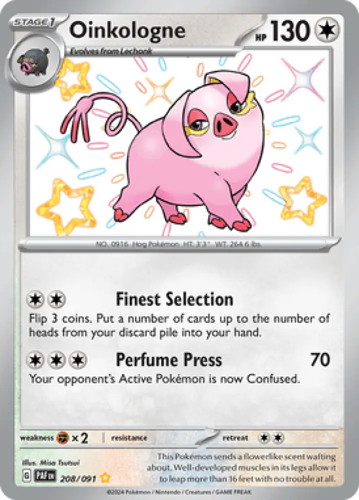 Paldean Fates Oinkologne 208/091 Englisch - Sammelkarten