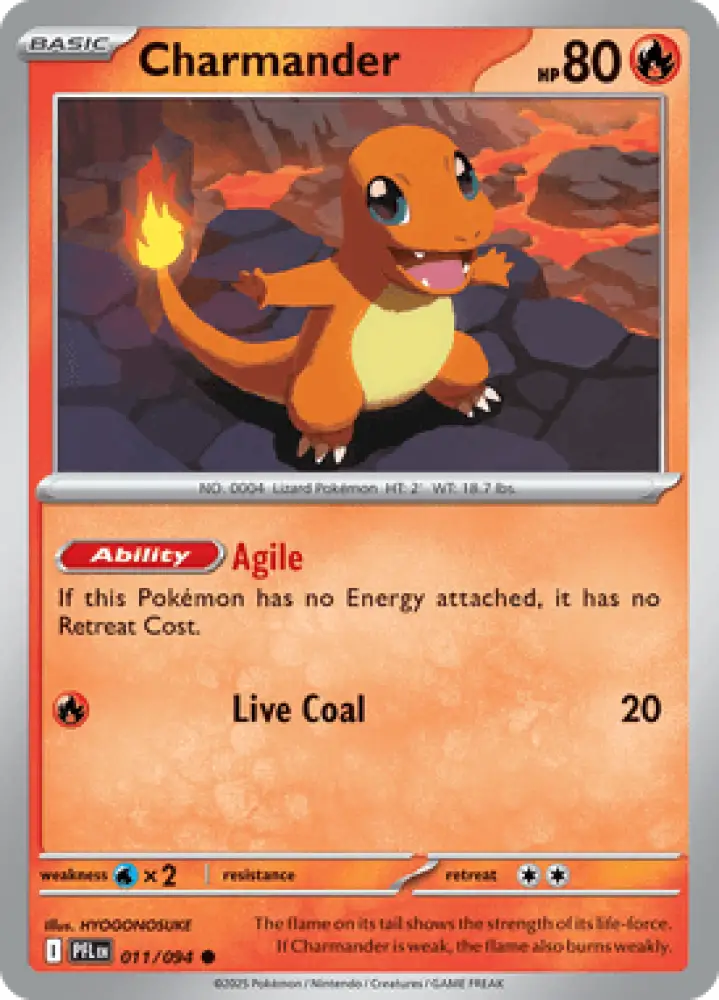 Phantasmal Flames Charmander 011/094 Englisch - Sammelkarten