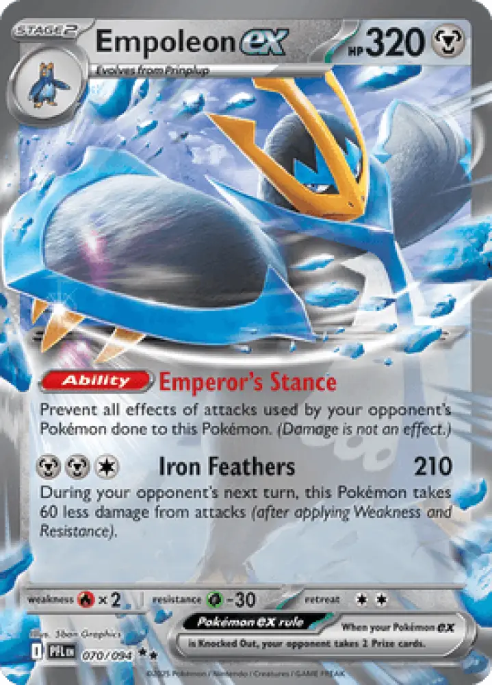 Phantasmal Flames Empoleon ex 070/094 Englisch - Sammelkarten