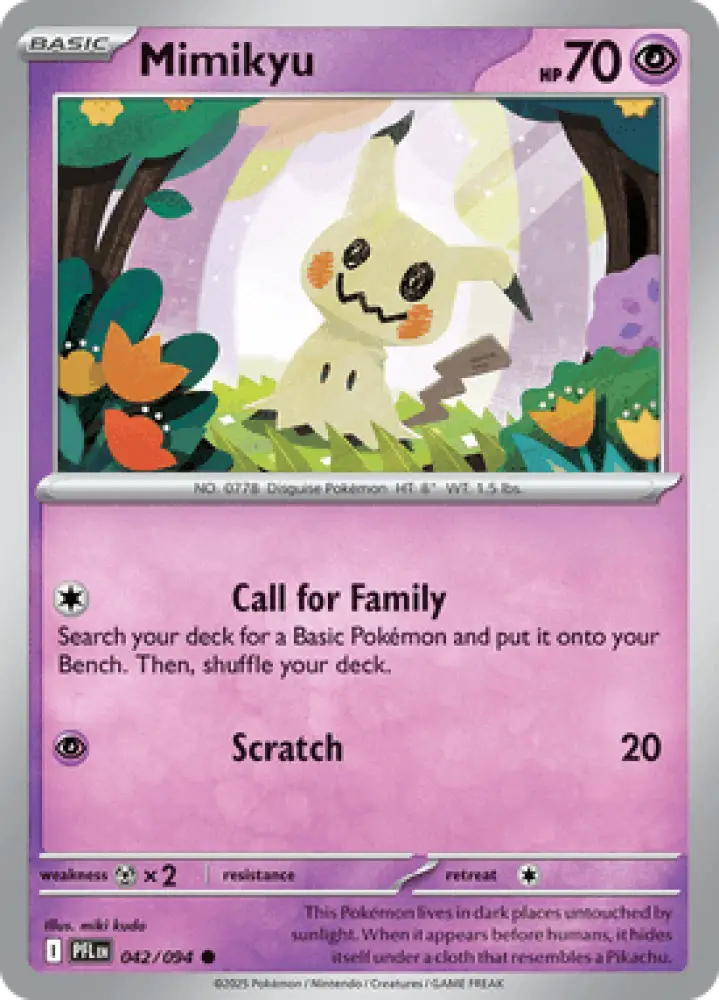 Phantasmal Flames Mimikyu 042/094 Englisch - Sammelkarten