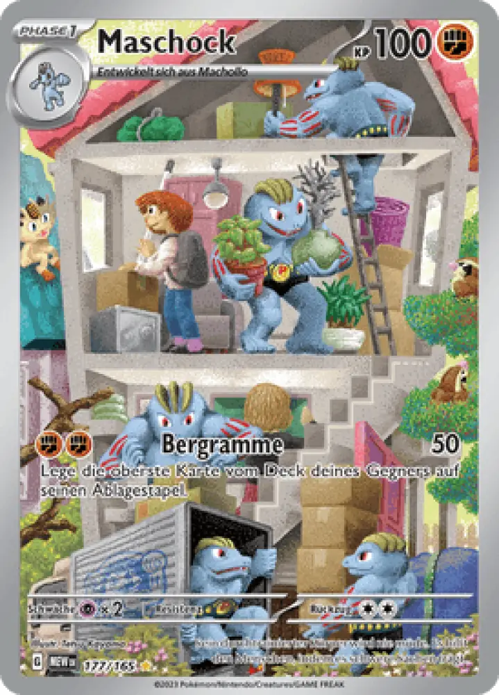 Pokemon 151 Maschock 177/165 Deutsch - Sammelkarten