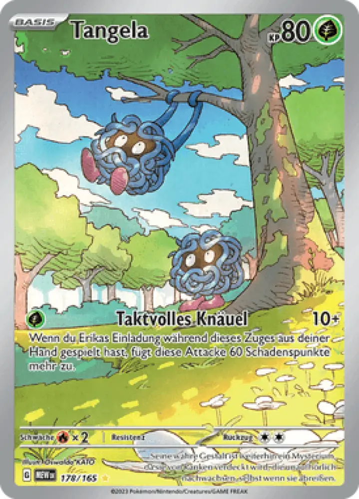 Pokemon 151 Tangela 178/165 Deutsch - Sammelkarten