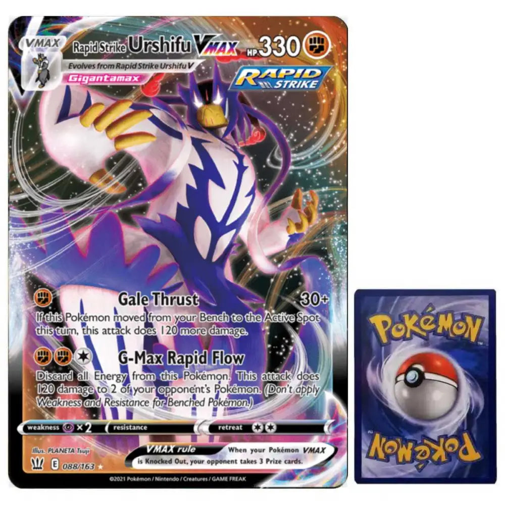 Pokemon Karte Urshifu VMAX 088/163 Jumbo Oversized Battle Styles Englisch