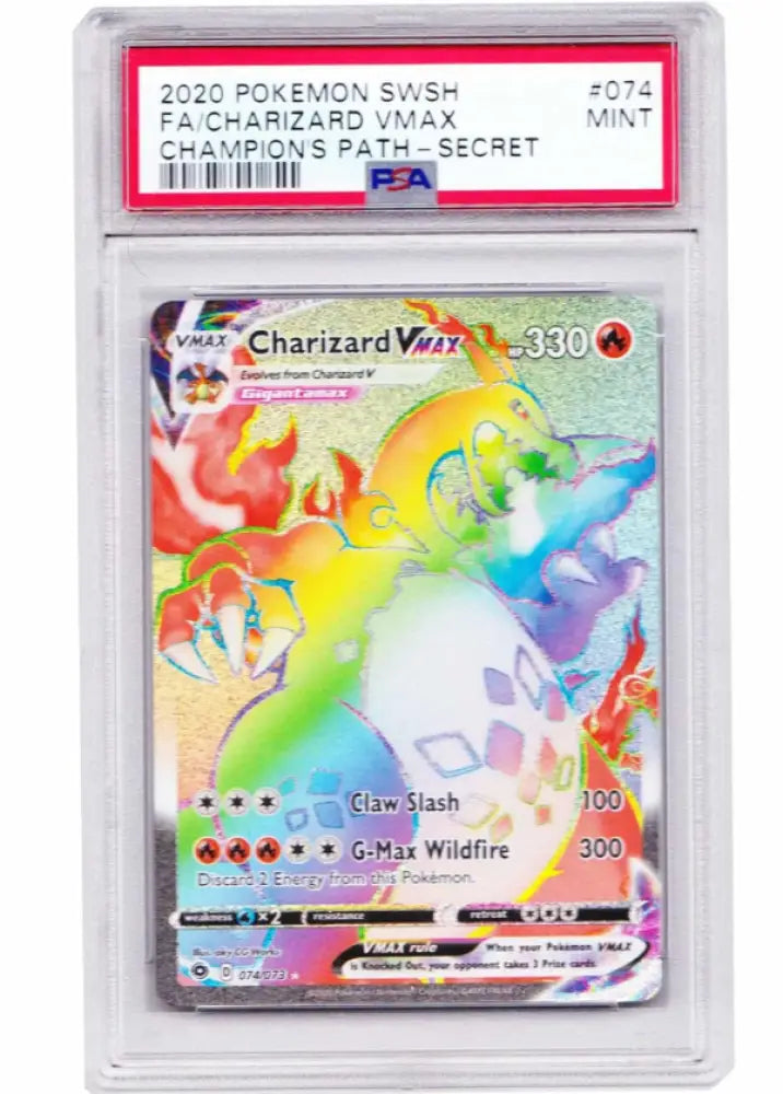 Pokemon PSA 9 Charizard VMAX #074 Champions Path – Opas Laden