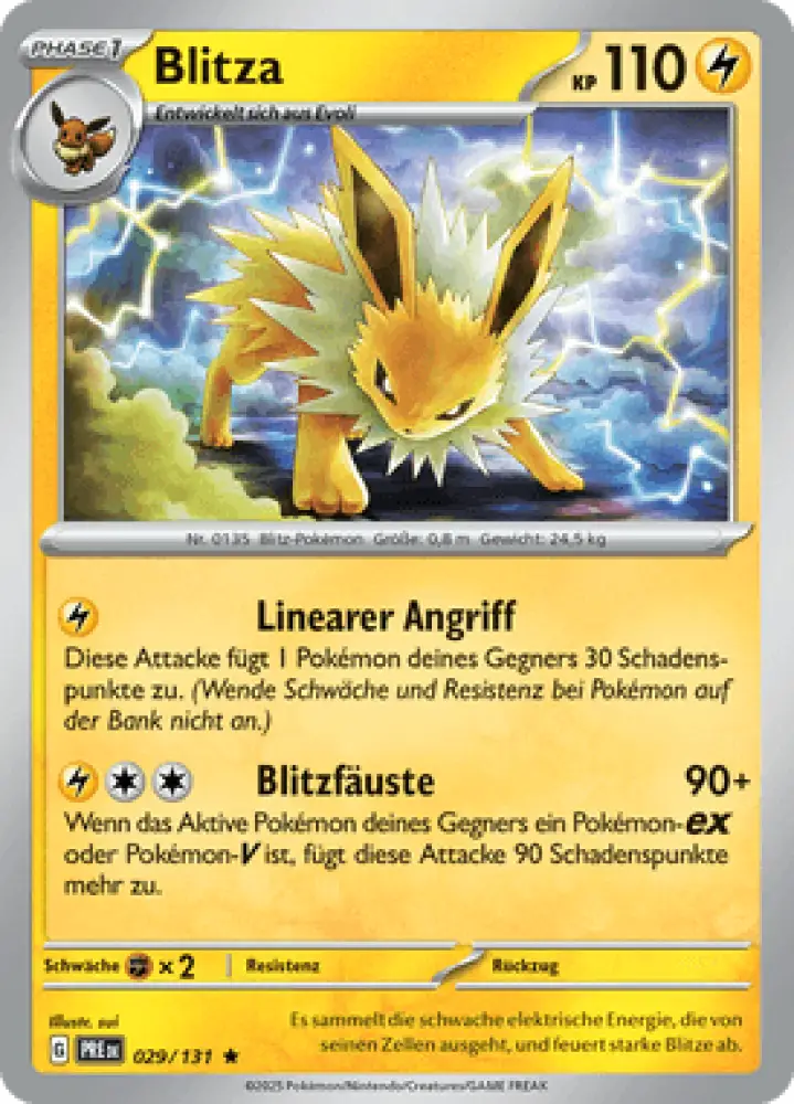 Prismatische Entwicklungen Blitza 029/131 Deutsch - Holo / Near Mint - Sammelkarten