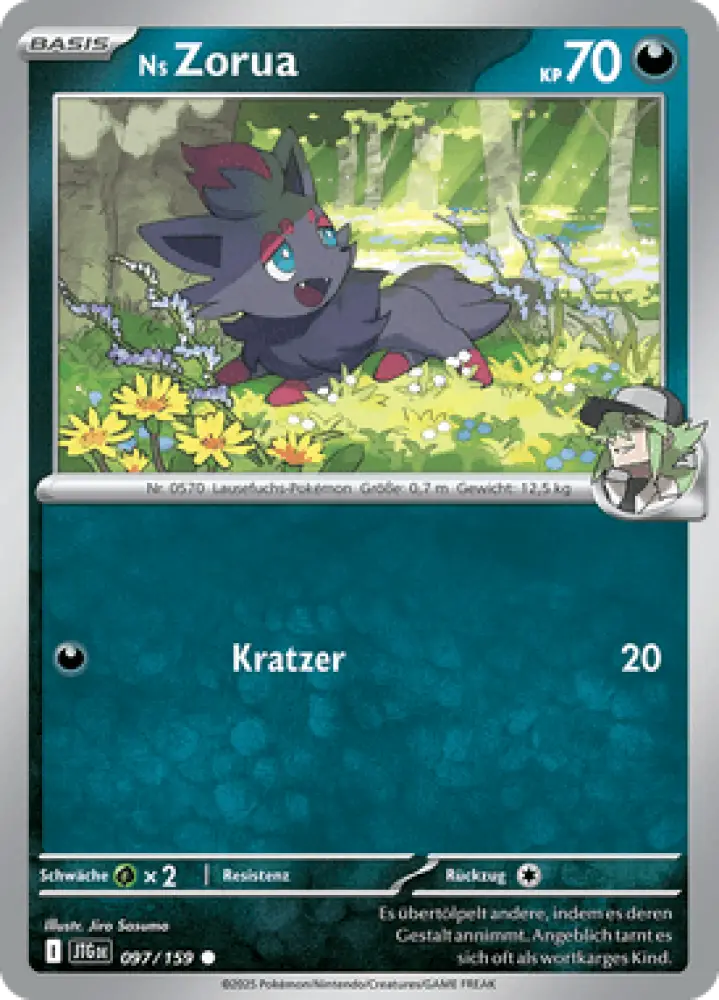 Reisegefährten Ns Zorua 097/159 Deutsch - Sammelkarten