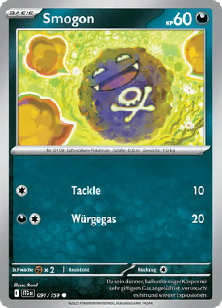 Reisegefährten Smogon 091/159 Deutsch - Sammelkarten