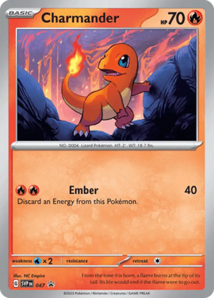 Scarlet & Violet Promos Charmander SVP047 Englisch - Holo / Near Mint - Sammelkarten