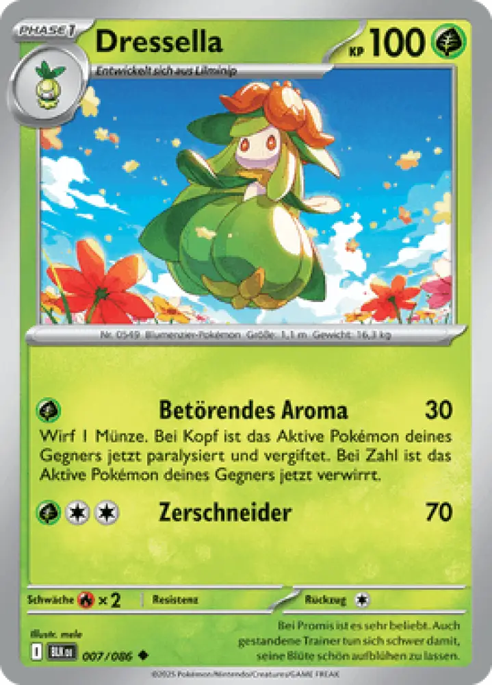 Schwarze Blitze Dressella 007/086 Deutsch - Sammelkarten