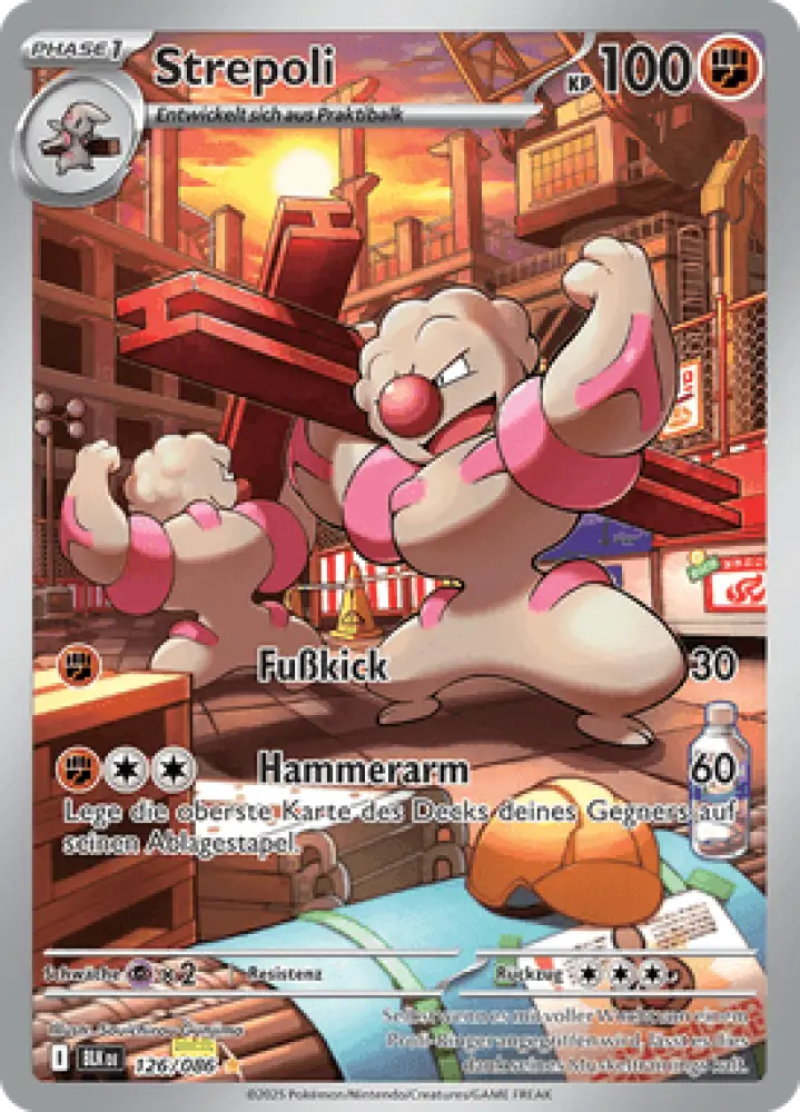 Schwarze Blitze Strepoli 126/086 Deutsch - Sammelkarten