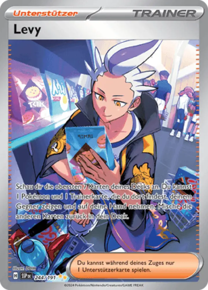 Stürmische Funken Levy 244/191 Deutsch - Sammelkarten