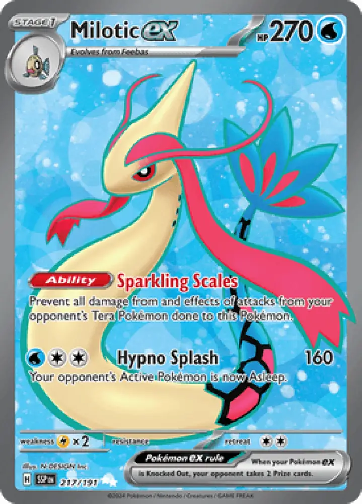 Surging Sparks Milotic ex 217/191 Englisch - Sammelkarten