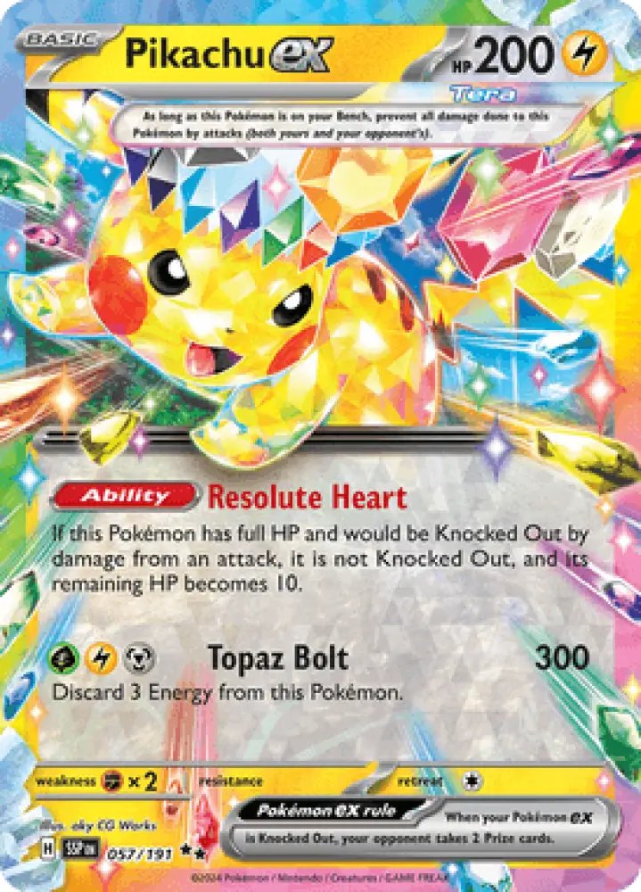 Surging Sparks Pikachu ex 057/191 Englisch - Sammelkarten