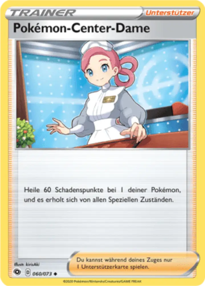 Weg des Champs Pokémon-Center-Dame 060/073 Deutsch - Sammelkarten