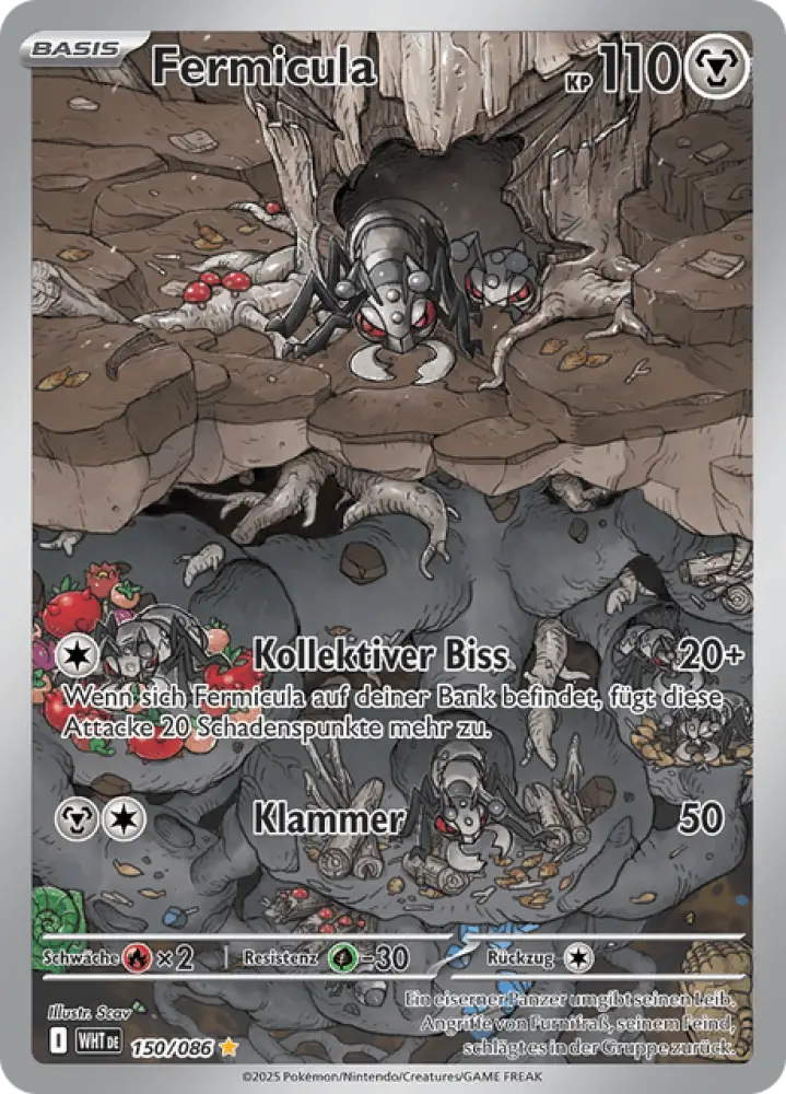 Weiße Flammen Fermicula 150/086 Deutsch - Holo / Near Mint - Sammelkarten