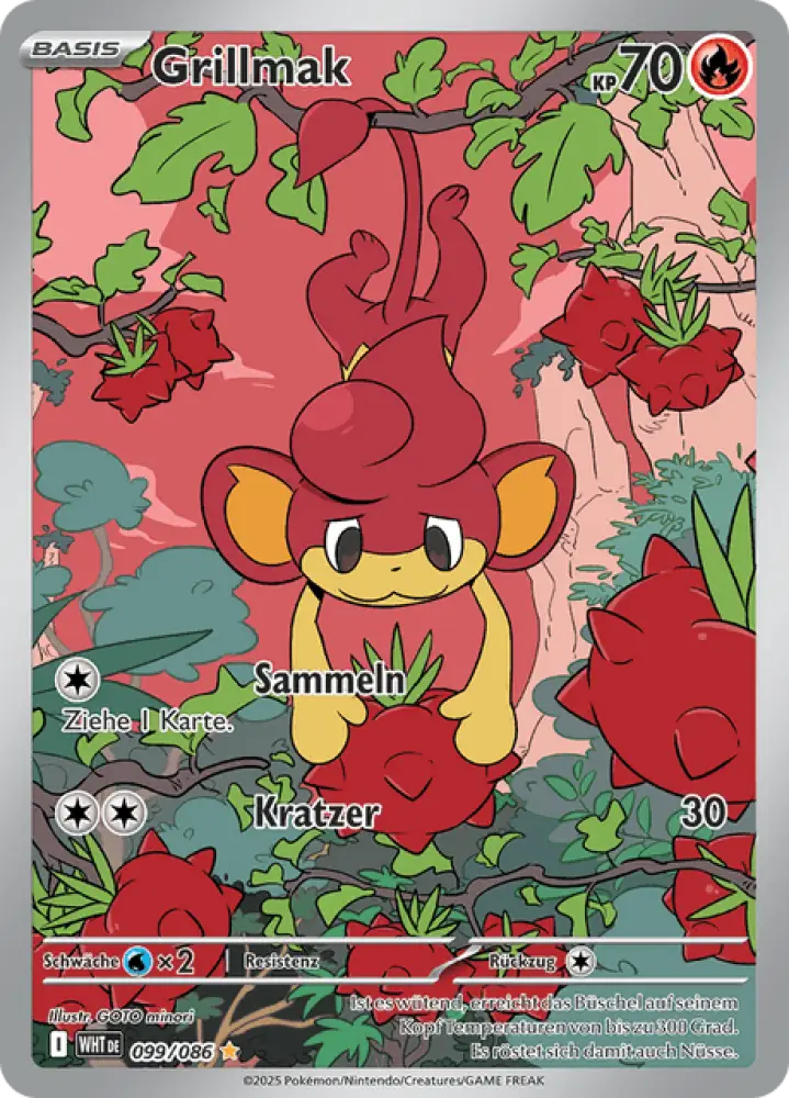 Weiße Flammen Grillmak 099/086 Deutsch - Sammelkarten