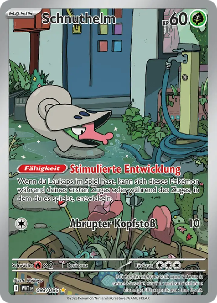 Weiße Flammen Schnuthelm 093/086 Deutsch - Holo / Near Mint - Sammelkarten