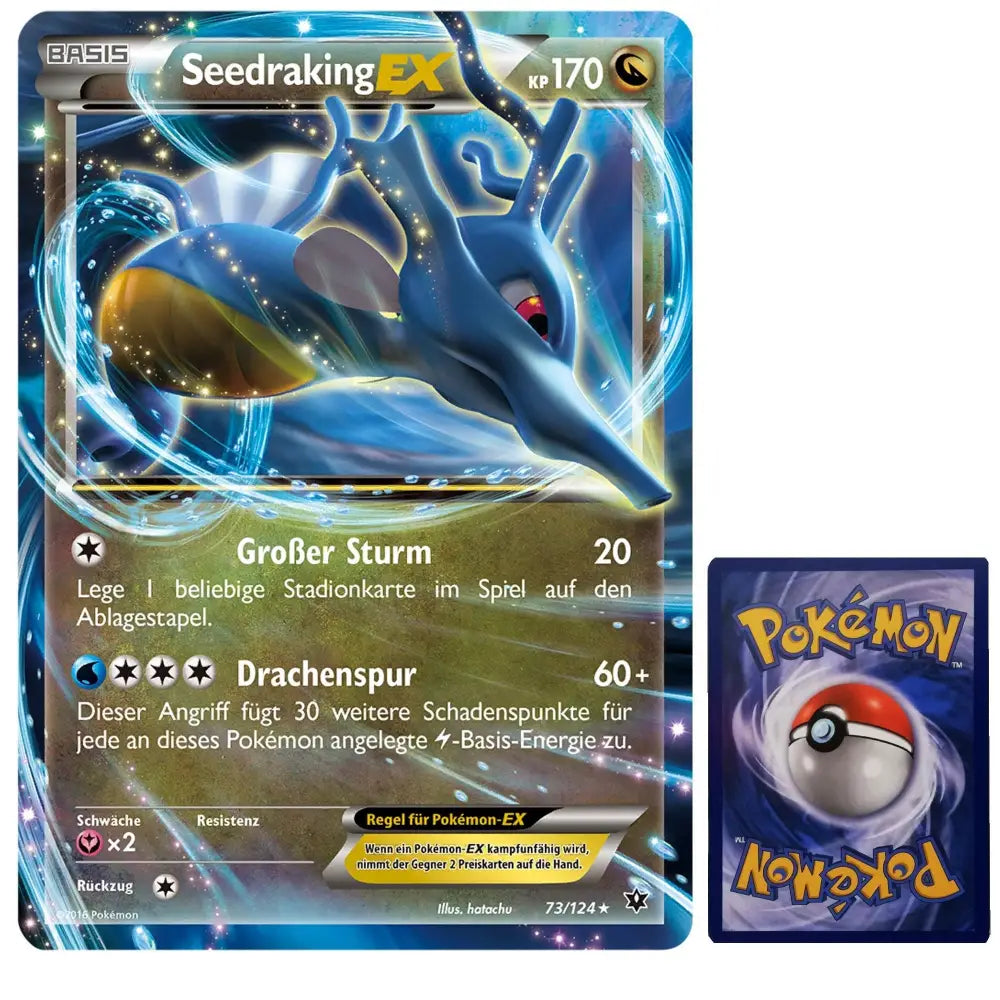 XXL-Karte Pokemon Seedraking-EX 73/124 Deutsch