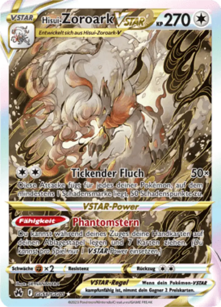 Zenit der Könige Hisui-Zoroark VSTAR GG56/GG70 Deutsch - Sammelkarten