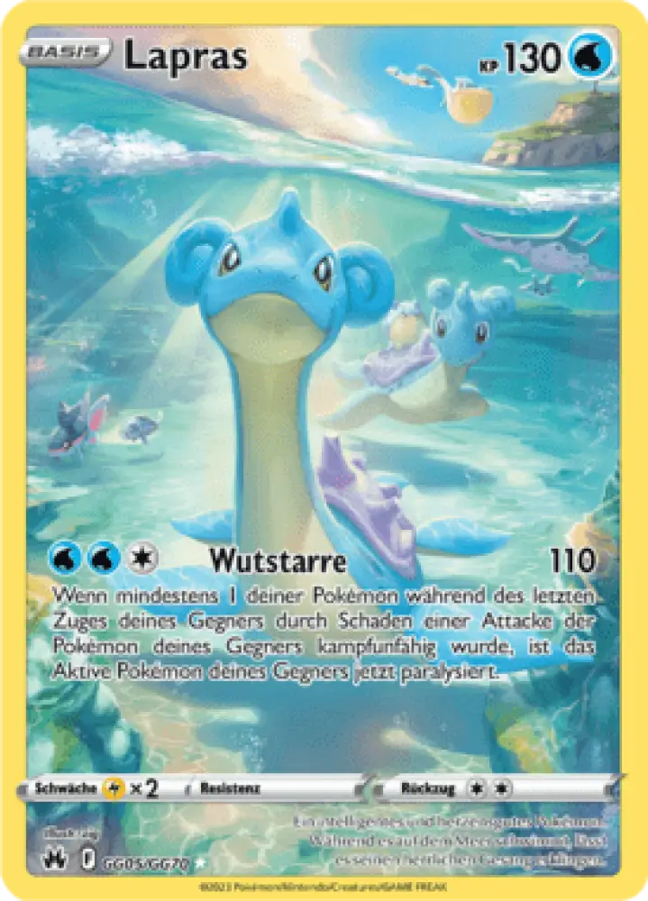 Zenit der Könige Lapras GG5/GG70 Deutsch - Sammelkarten