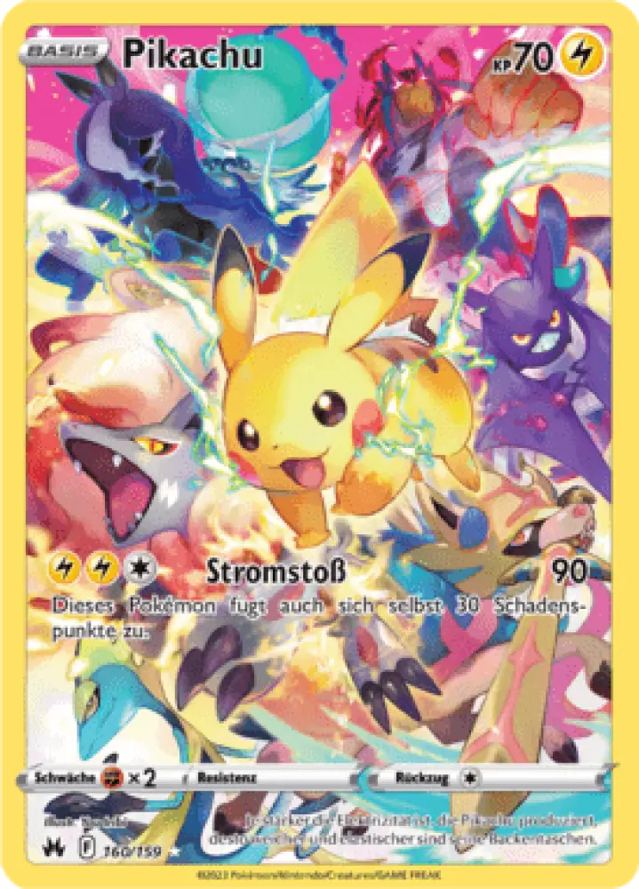 Zenit der Könige Pikachu 160/159 Deutsch - Sammelkarten