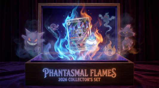 Phantasmal Flames Pokemon TCG 2026 - mystische Geist- und Feuer-Pokemon Karten