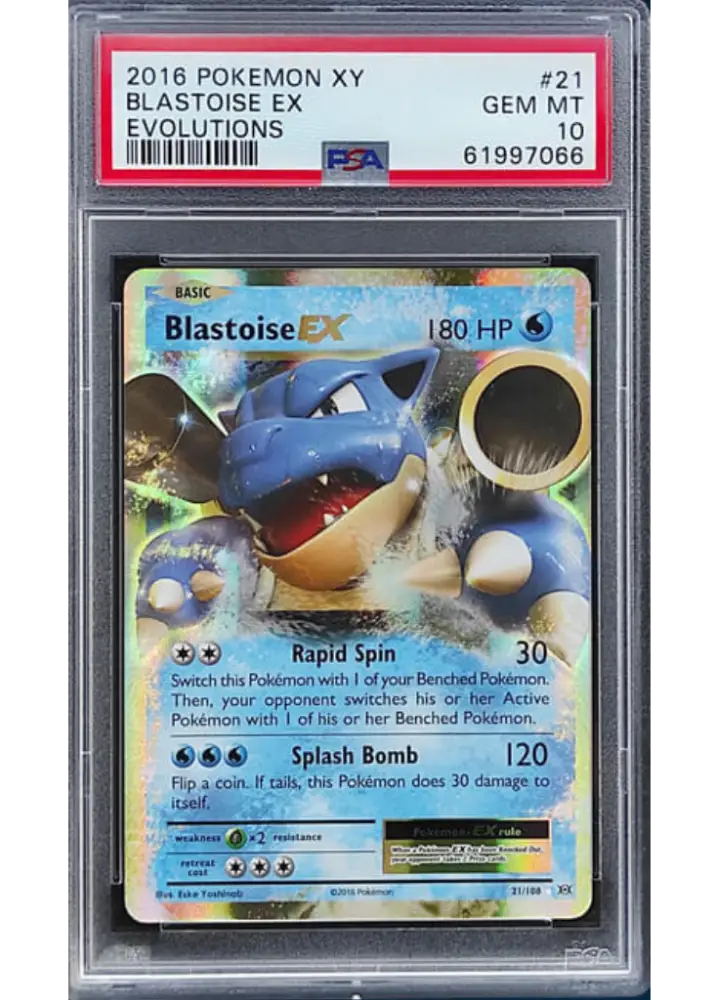 2016 Pokémon Blastoise EX Evolutions #21 PSA 10 Englisch - Sammelkarten