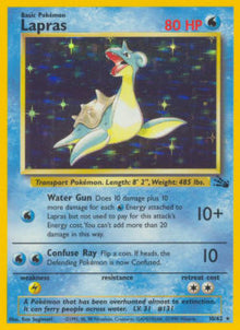 Lapras - Fossil (Holo Rare) [FO-10]