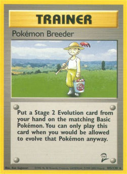Pokémon Breeder - Base Set 2 (Rare) [B2-105]