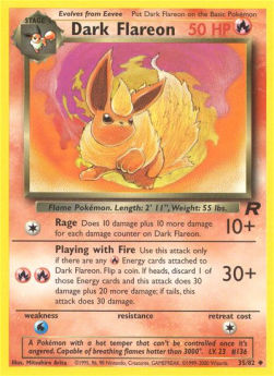 Dark Flareon - Team Rocket (Uncommon) [TR-35]