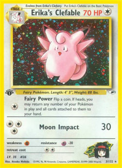 Erika's Clefable - Gym Heroes (Holo Rare) [GH-3]