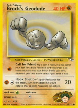Brock's Geodude - Gym Heroes (Common) [GH-66]