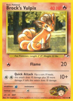 Brock's Vulpix - Gym Heroes (Common) [GH-73]
