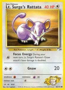 Lt. Surge's Rattata - Gym Heroes (Common) [GH-82]